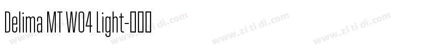 Delima MT W04 Light字体转换